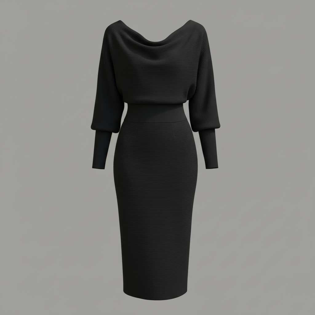 Elegancka Midi Sukienka Damska | Casual Elegancka Sukienka