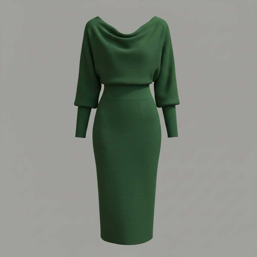 Elegancka Midi Sukienka Damska | Casual Elegancka Sukienka