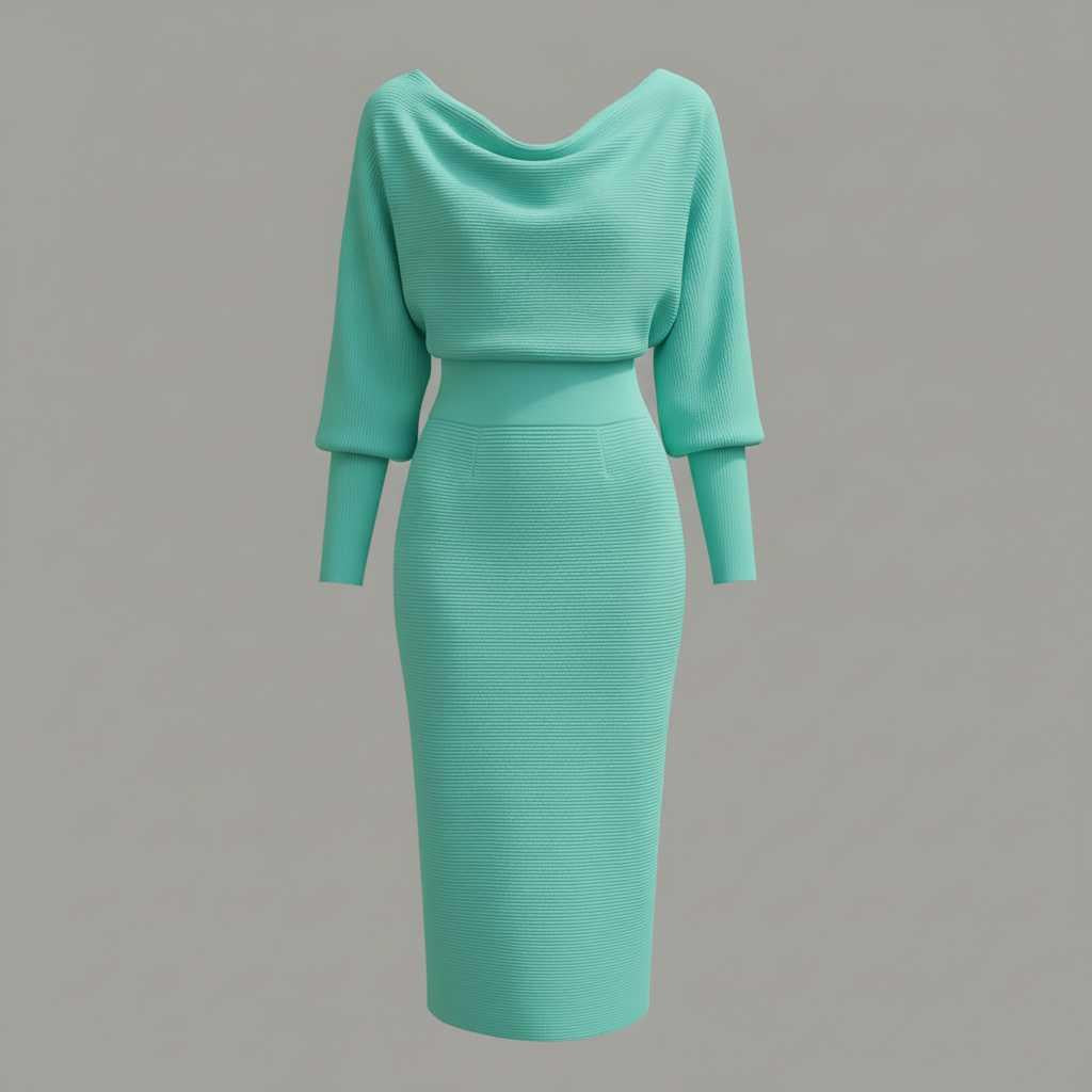 Elegancka Midi Sukienka Damska | Casual Elegancka Sukienka