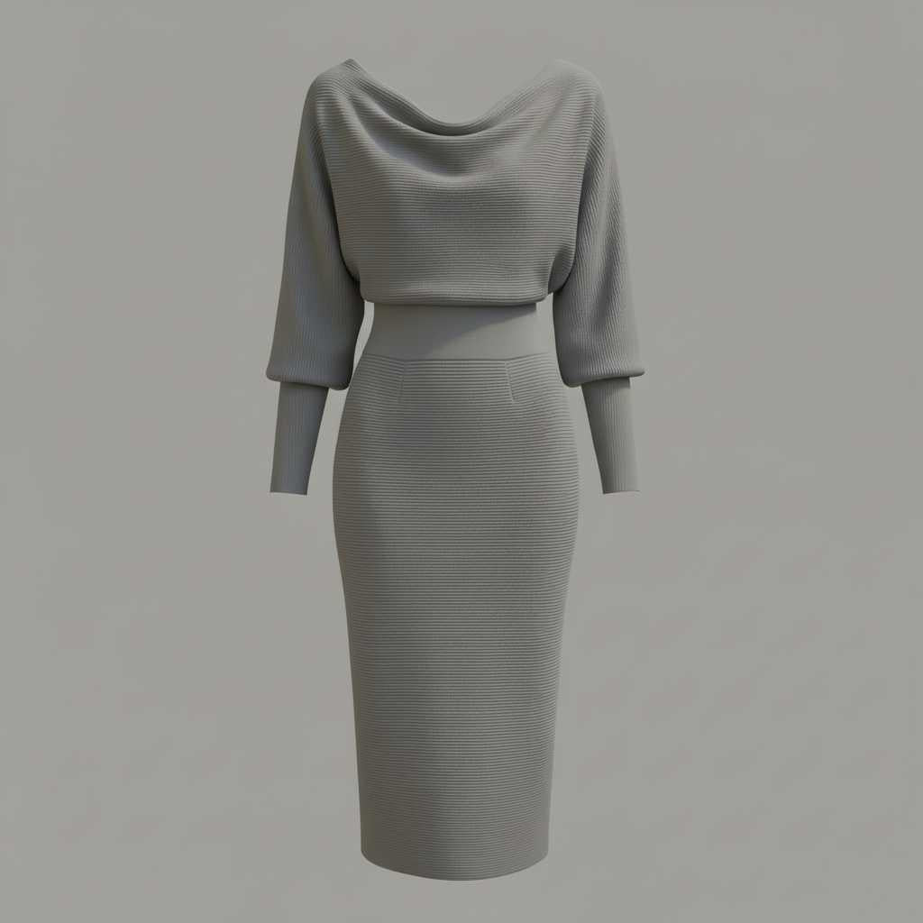 Elegancka Midi Sukienka Damska | Casual Elegancka Sukienka