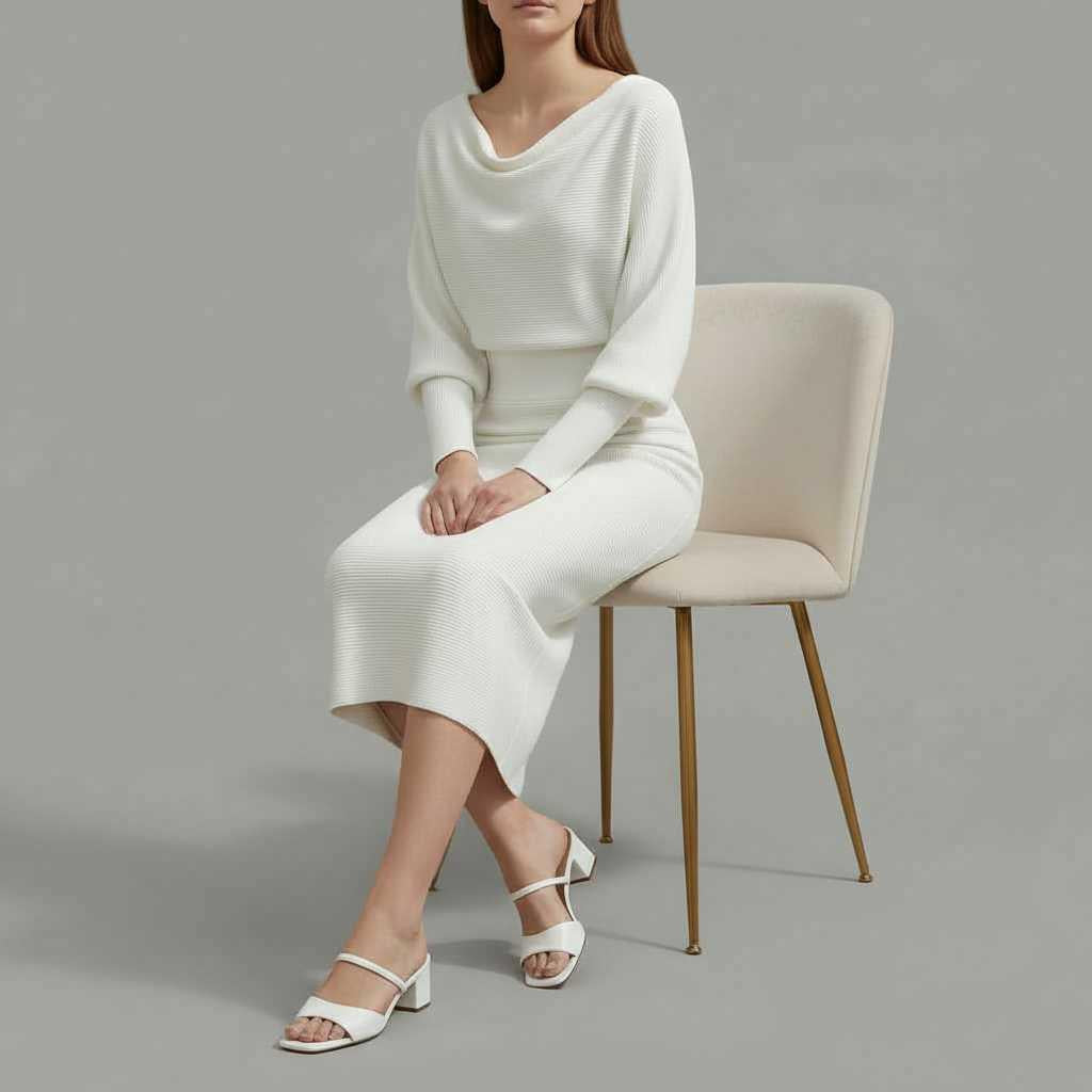 Elegancka Midi Sukienka Damska | Casual Elegancka Sukienka
