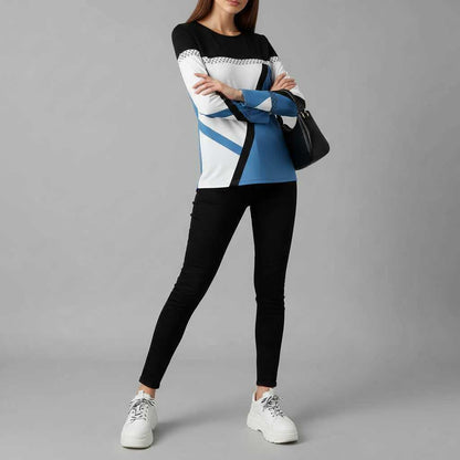 Sweter Graficzny Avril | Sweter Damski Casual