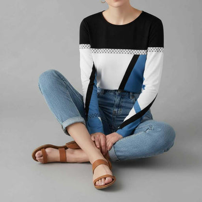 Sweter Graficzny Avril | Sweter Damski Casual